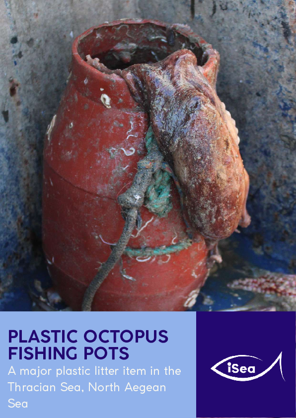 Plastic octopus fishing pots
